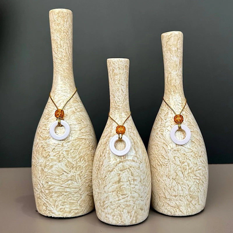 Kit Trio de Vasos Decorativos