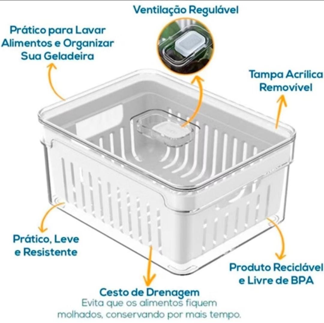 Kit Organize Lux Geladeira