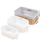 Kit Organizador de Bambu retangular