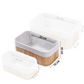 Kit Organizador de Bambu retangular