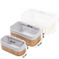 Kit Organizador de Bambu retangular
