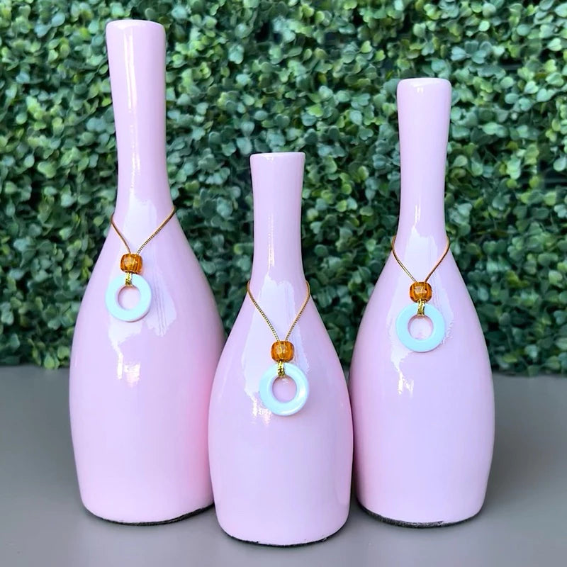 Kit Trio de Vasos Decorativos