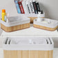 Kit Organizador de Bambu retangular