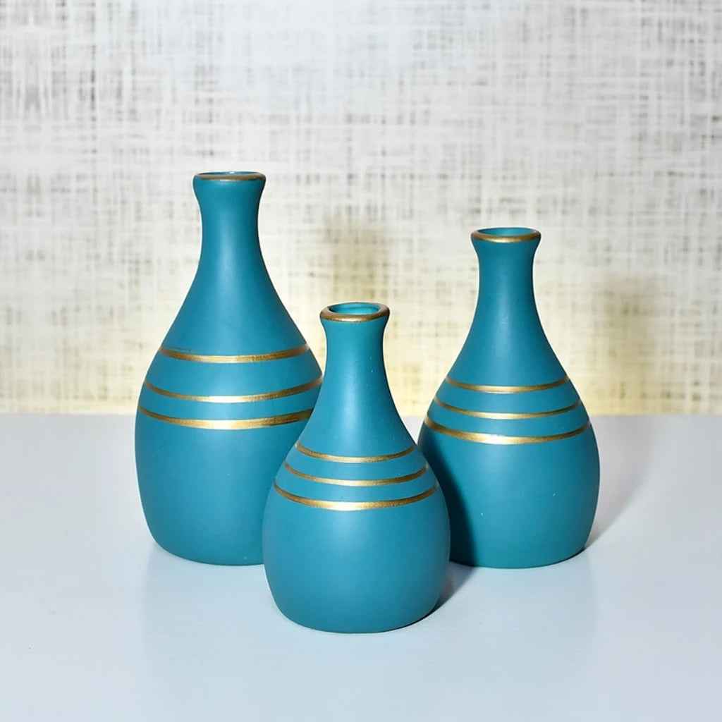 Kit Vasos Cerâmica La Coruna