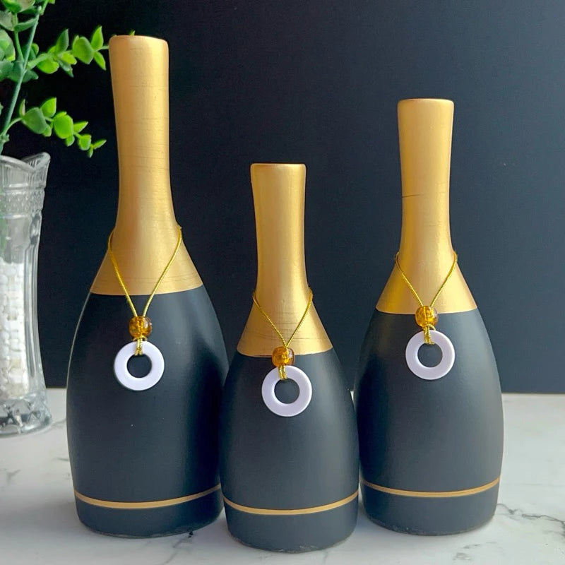 Kit Trio de Vasos Decorativos