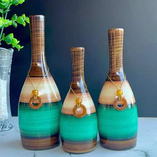 Kit Trio de Vasos Decorativos